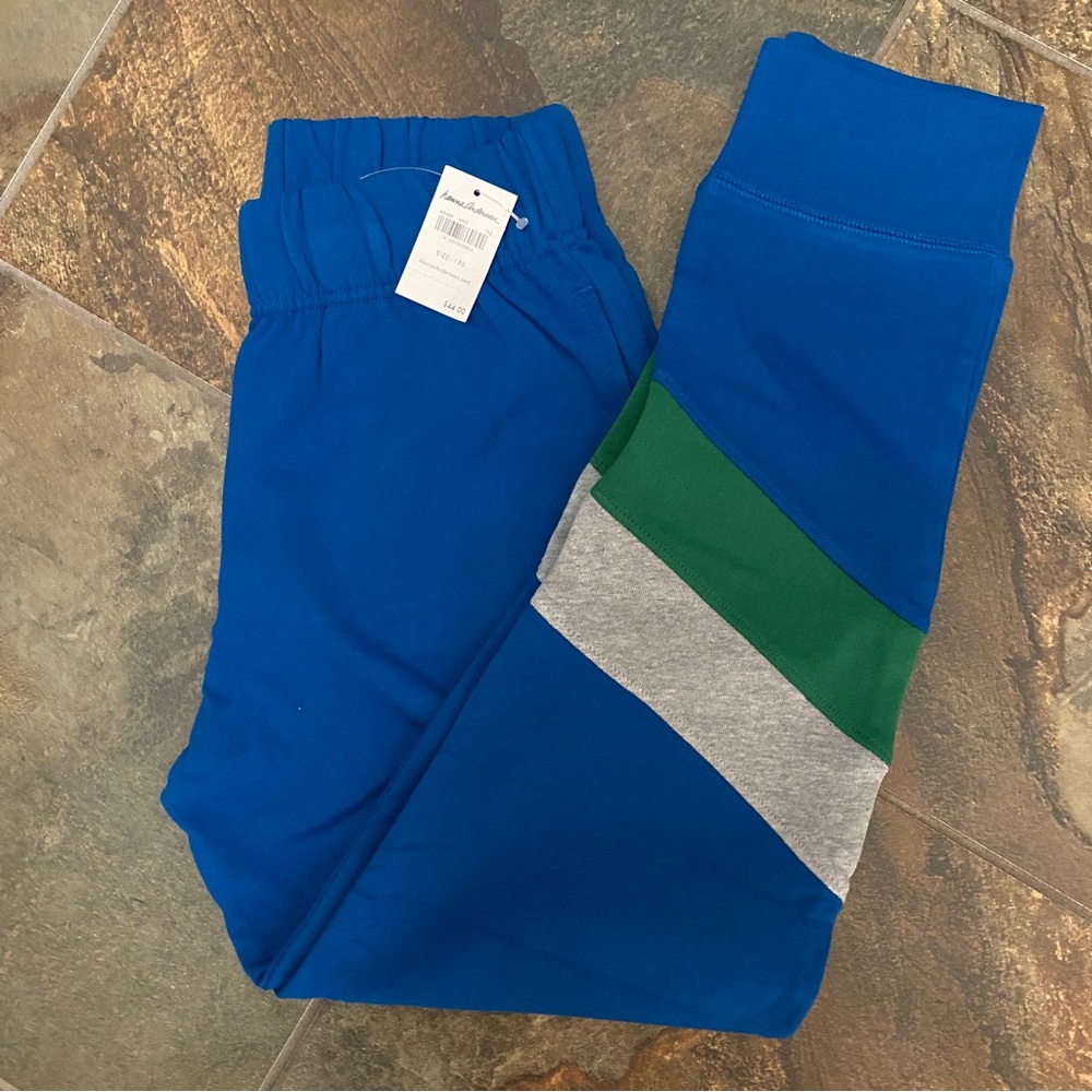 Hanna Andersson 150 blue sweat pants NWT